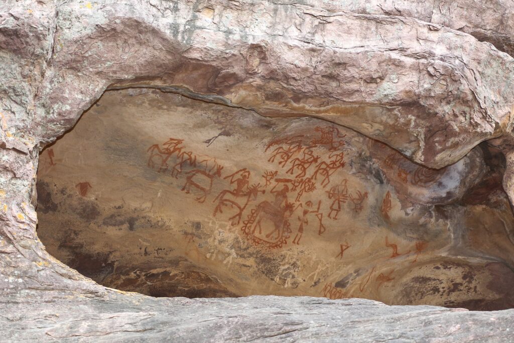 Rock Shelters of Bhimbetka, Madhya Pradesh - List of UNESCO World Heritage Sites in India Rock Shelters of Bhimbetka, Madhya Pradesh, India