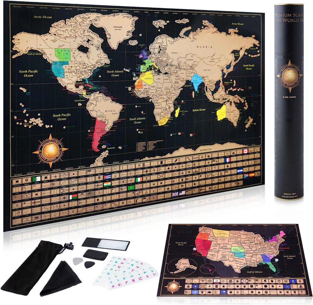 Scratch-off Map - Best Gift Options For Travel Enthusiasts