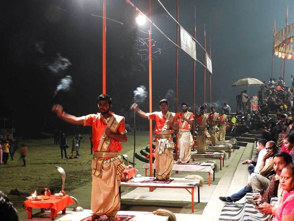 Assi Ghat - Ganga Aarti Ceremony in Varanasi