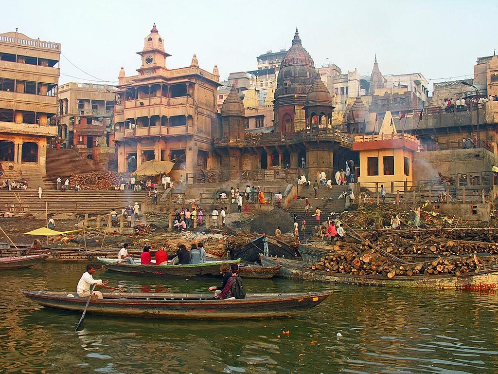 Manikarnika Ghat - Ganga Aarti Ceremony in Varanasi